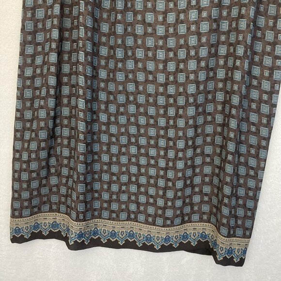 Lane Bryant Boho Maxi Wrap Skirt Womens Plus Size 24 Flowy Lightweight Brown - Picture 8 of 14